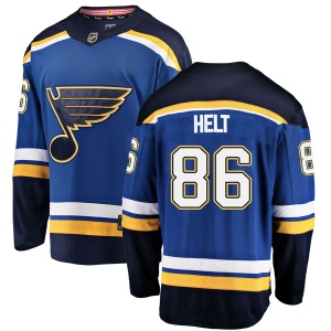 Men's Filip Helt St. Louis Blues Breakaway Home Jersey - Blue