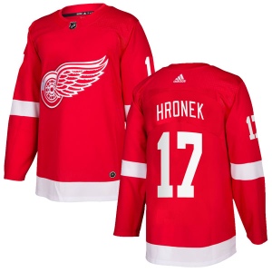 Men's Filip Hronek Detroit Red Wings Authentic Home Jersey - Red