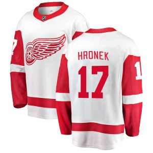 Men's Filip Hronek Detroit Red Wings Breakaway Away Jersey - White