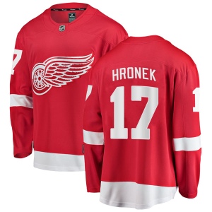 Men's Filip Hronek Detroit Red Wings Breakaway Home Jersey - Red