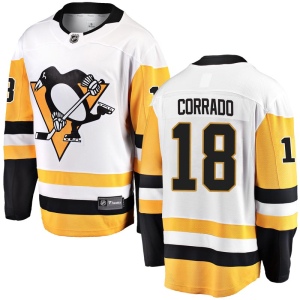 Men's Frank Corrado Pittsburgh Penguins Breakaway Away Jersey - White