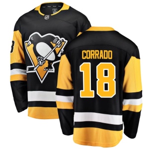 Men's Frank Corrado Pittsburgh Penguins Breakaway Home Jersey - Black