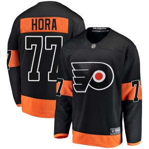 Men's Frank Hora Philadelphia Flyers Breakaway Alternate Jersey - Black