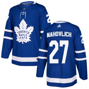 Men's Frank Mahovlich Toronto Maple Leafs Authentic Home Jersey - Blue