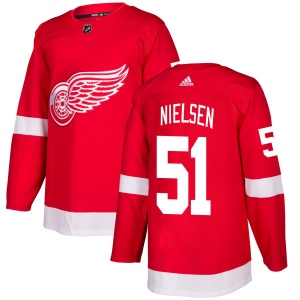 Men's Frans Nielsen Detroit Red Wings Authentic Jersey - Red