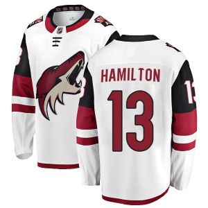 Men's Freddie Hamilton Arizona Coyotes Authentic Away Jersey - White