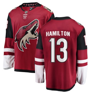 Men's Freddie Hamilton Arizona Coyotes Authentic Home Jersey - Red