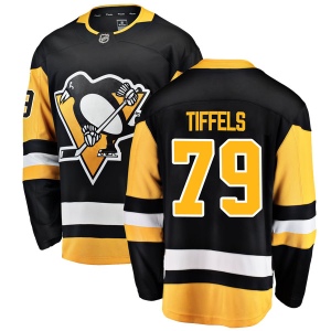 Men's Freddie Tiffels Pittsburgh Penguins Breakaway Home Jersey - Black