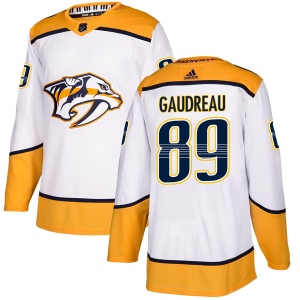 Men's Frederick Gaudreau Nashville Predators Authentic Away Jersey - White