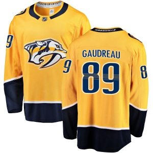 Men's Frederick Gaudreau Nashville Predators Breakaway Home Jersey - Gold