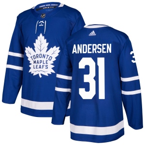 Men's Frederik Andersen Toronto Maple Leafs Authentic Jersey - Blue