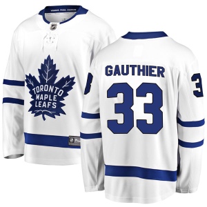 Men's Frederik Gauthier Toronto Maple Leafs Breakaway Away Jersey - White