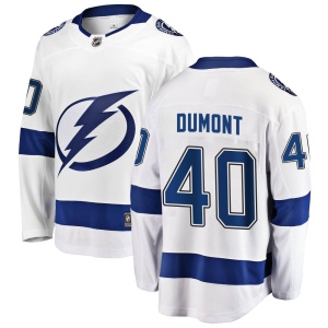 Men's Gabriel Dumont Tampa Bay Lightning Breakaway Away Jersey - White