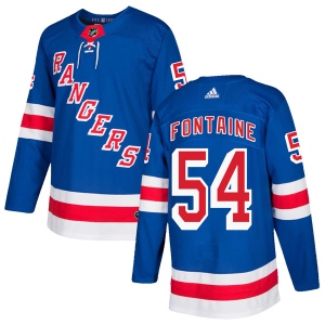 Men's Gabriel Fontaine New York Rangers Authentic Home Jersey - Royal Blue