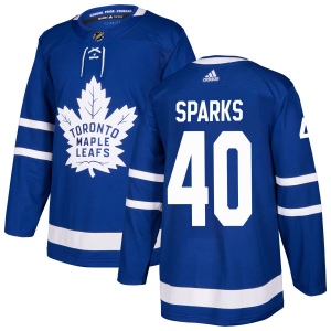 Men's Garret Sparks Toronto Maple Leafs Authentic Jersey - Blue