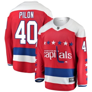 Men's Garrett Pilon Washington Capitals Breakaway Alternate Jersey - Red