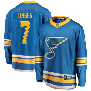 Men's Garry Unger St. Louis Blues Breakaway Alternate Jersey - Blue