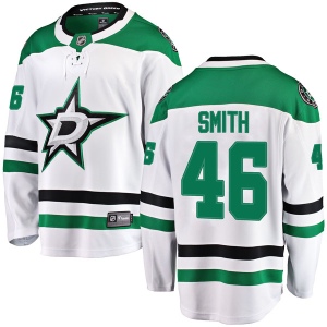 Men's Gemel Smith Dallas Stars Breakaway Away Jersey - White