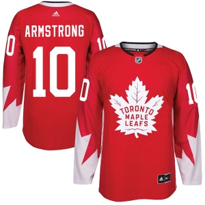 Men's George Armstrong Toronto Maple Leafs Authentic Alternate Jersey - Red