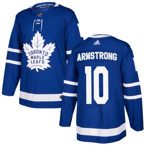 Men's George Armstrong Toronto Maple Leafs Authentic Home Jersey - Blue