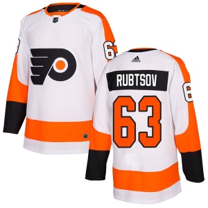 Men's German Rubtsov Philadelphia Flyers Authentic Jersey - White