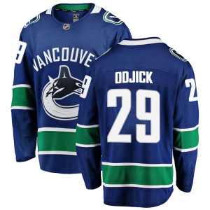 Men's Gino Odjick Vancouver Canucks Breakaway Home Jersey - Blue