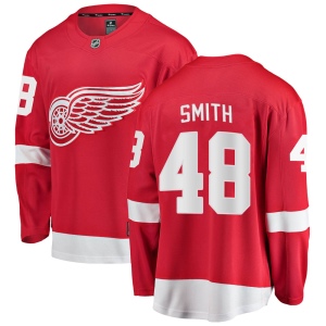 Men's Givani Smith Detroit Red Wings Breakaway Home Jersey - Red