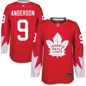 Men's Glenn Anderson Toronto Maple Leafs Authentic Alternate Jersey - Red