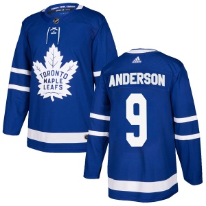 Men's Glenn Anderson Toronto Maple Leafs Authentic Home Jersey - Blue