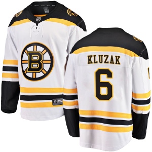 Men's Gord Kluzak Boston Bruins Breakaway Away Jersey - White