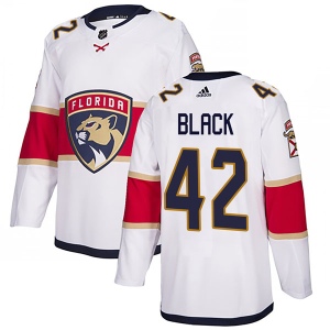 Men's Graham Black Florida Panthers Authentic Away Jersey - White