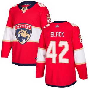 Men's Graham Black Florida Panthers Authentic Red Home Jersey - Black