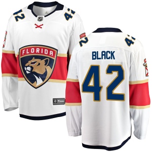 Men's Graham Black Florida Panthers Breakaway Away Jersey - White