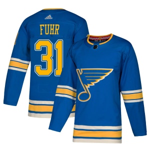 Men's Grant Fuhr St. Louis Blues Authentic Alternate Jersey - Blue