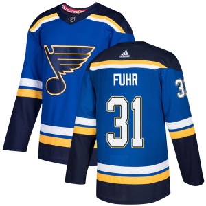 Men's Grant Fuhr St. Louis Blues Authentic Home Jersey - Blue