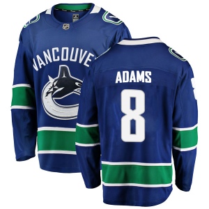 Men's Greg Adams Vancouver Canucks Breakaway Home Jersey - Blue