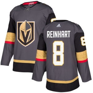 Men's Griffin Reinhart Vegas Golden Knights Authentic Gray Jersey - Gold