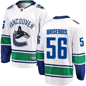 Men's Guillaume Brisebois Vancouver Canucks Breakaway Away Jersey - White