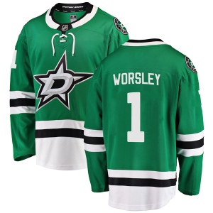 Men's Gump Worsley Dallas Stars Breakaway Home Jersey - Green