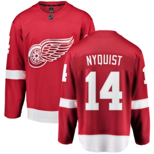 Men's Gustav Nyquist Detroit Red Wings Home Breakaway Jersey - Red