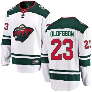 Men's Gustav Olofsson Minnesota Wild Breakaway Away Jersey - White