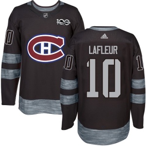 Men's Guy Lafleur Montreal Canadiens Authentic 1917-2017 100th Anniversary Jersey - Black