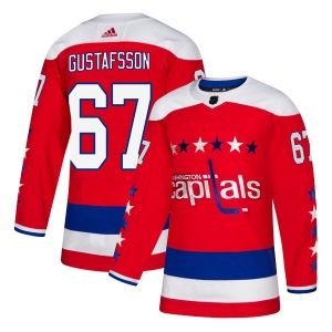 Men's Hampus Gustafsson Washington Capitals Authentic Alternate Jersey - Red