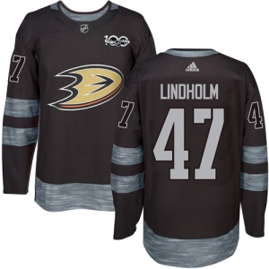 Men's Hampus Lindholm Anaheim Ducks Authentic 1917-2017 100th Anniversary Jersey - Black