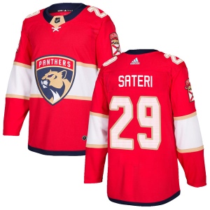 Men's Harri Sateri Florida Panthers Authentic Home Jersey - Red