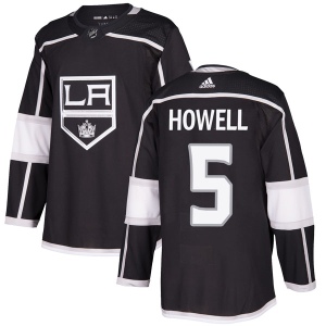 Men's Harry Howell Los Angeles Kings Authentic Home Jersey - Black