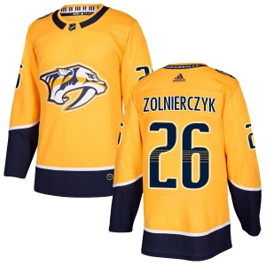 Men's Harry Zolnierczyk Nashville Predators Authentic Home Jersey - Gold