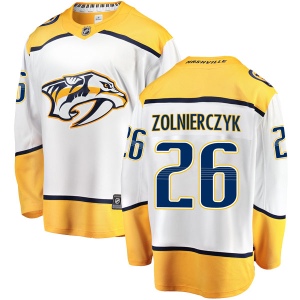 Men's Harry Zolnierczyk Nashville Predators Breakaway Away Jersey - White