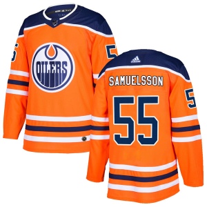 Men's Henrik Samuelsson Edmonton Oilers Authentic r Home Jersey - Orange