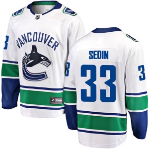 Men's Henrik Sedin Vancouver Canucks Breakaway Away Jersey - White